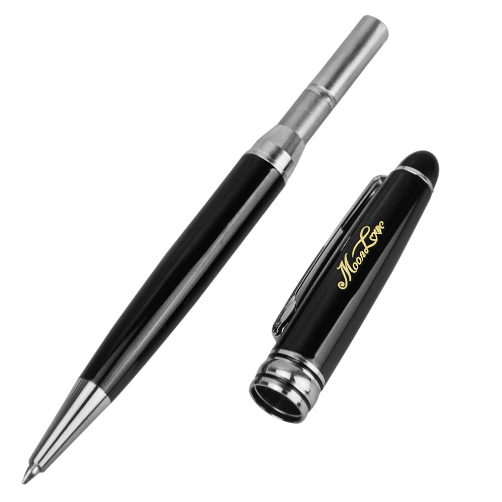 Amazon | 油性ボールペン 5本セット 1.0mm線幅 回転式 おしゃれ 金属軸